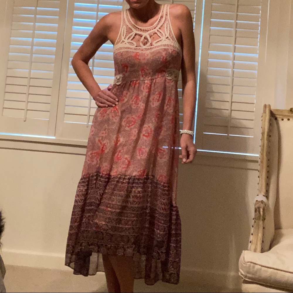 Free People maxi dress with crochet details - Picture 2 of 11